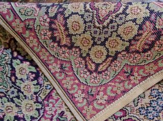 VINTAGE X Large Axminster Floral Wool Rug 12x9ft French Aubusson Keshan 9