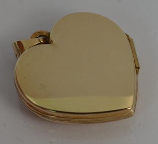 Solid 9ct Gold Ladies I Love You Heart Shaped Two Tone Locket 6