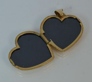 Solid 9ct Gold Ladies I Love You Heart Shaped Two Tone Locket 7