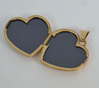 Solid 9ct Gold Ladies I Love You Heart Shaped Two Tone Locket 8
