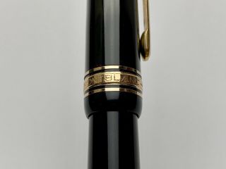 Vintage Montblanc Masterpiece 142 Celluloid Barrel Fountain Pen 3