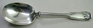 Antique Sterling Silver Tiffany & Co Shell & Thread 9 " Serving Spoon