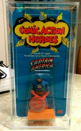 Vintage 1975 Mego Comic Action Heroes Captain America 3 - 3/4 " Af Pkg.