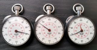 Vintage Heuer Stopwatches X3 Rally Timer Sports
