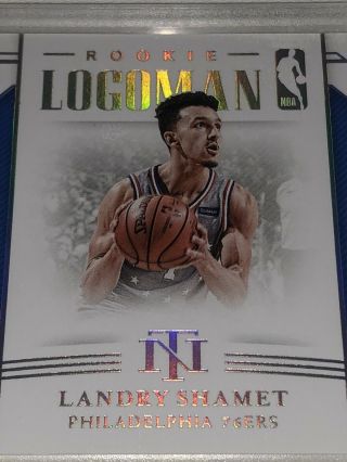 2018 - 19 National Treasures Landry Shamet Rookie Logoman /5 76ers Clippers RARE 4