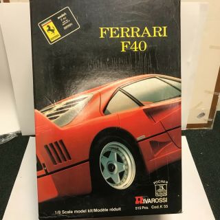 Pocher By Rivarossi Ferrari F40 1/8th Scale Model Mib Factory Rare