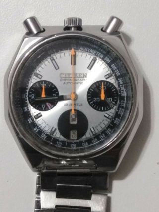 Vintage Reloj Citizen Bullhead Chronograph Cal.  8110 Octogonal