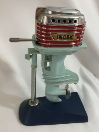 Vintage Swank Outboard Boat Motor Table Lighter With Stand - Near