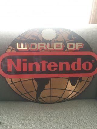 Very Rare Hanging NES Nintendo Globe Store Display Sign 2