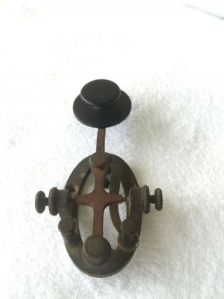 Vintage WW1 - WW2 US Navy Morse Code Key Bunnell 1916 Brass & Bakelite 2