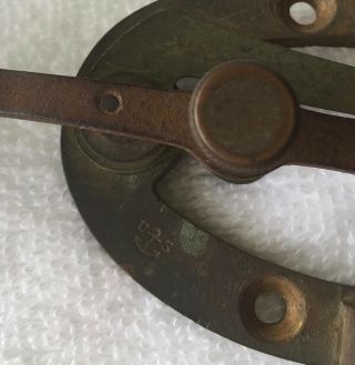 Vintage WW1 - WW2 US Navy Morse Code Key Bunnell 1916 Brass & Bakelite 4