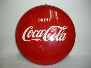 Vintage 12 " Coke Button " Drink Coca Cola "