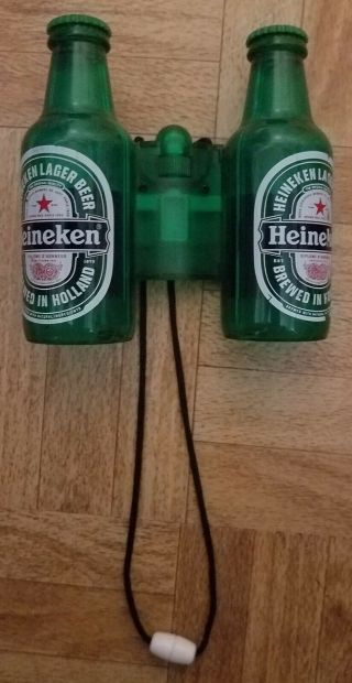 Rare Vintage Heineken Beer Bottle Goggles Binoculars Sb Nike Tap Soccer Tailgate