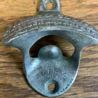 Glascock Brothers Starr X Wall Mount Bottle Opener 1925 vintage 2