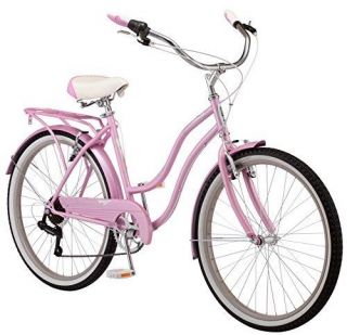 Ladies Vintage Style Women  S Perla Bike 26 " Wheel Cruiser Street Bicycle Pink