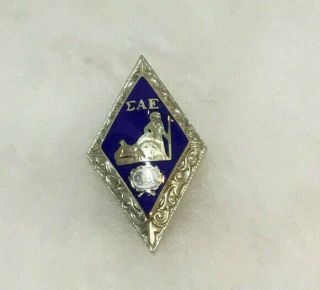 Vintage Sigma Alpha Epsilon Fraternity Pin Greek 1950 