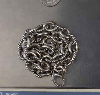 Craziem Sterling 925 Silver Vintage Southwestern Estate Necklace 18 - 18.  75 X9753
