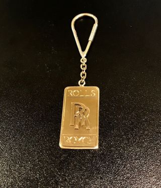 Solid Gold Rolls Royce Key Chain & Holder Unique And Rare Item