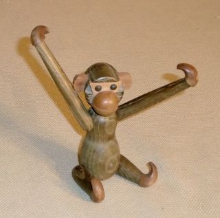 Vintage Carving Wood Toy Monkey Figurine All Movable Parts 102f