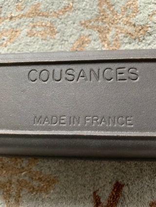 Vintage COUSANCES Le Creuset Cast Iron BREAD PAN RECTANGLE LOAF France 5
