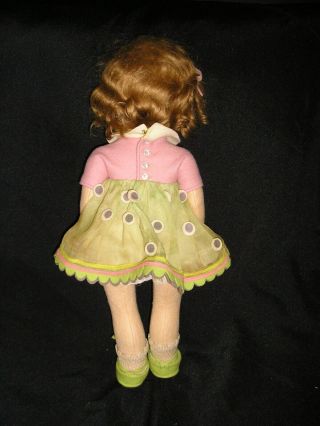 Rare Early Lenci Girl in Felt and Organdy Outfit Model 300 17 inches 8