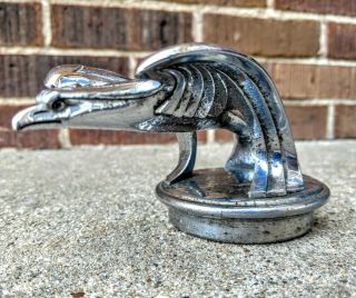 1931 32 33 CHEVY EAGLE VINTAGE HOOD ORNAMENT RADIATOR CAP MASCOT FLYING WINGED 2