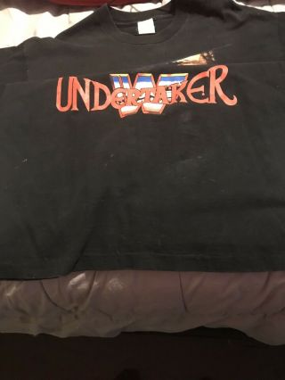 WWE WWF The Undertaker 1993 T - shirt Size XL Vintage SEE THE DESCRIPTION 4