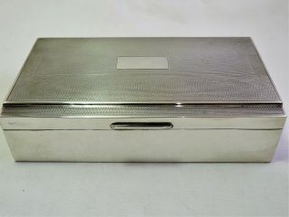 Fine Solid Sterling Silver Trinket / Cigarette Box - Birmingham 1957