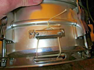 vintage Ludwig Acrolite snare drum Ludwig snare drum with hard case,  stand, 6