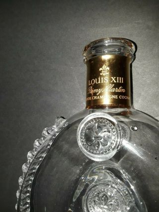 Remy Martin Vintage Louis XIII Cognac Decanter Baccarat Crystal Bottle & Stopper 6