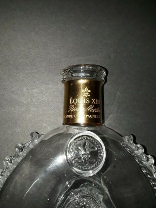 Remy Martin Vintage Louis XIII Cognac Decanter Baccarat Crystal Bottle & Stopper 7