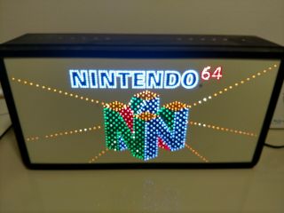 1997 Nintendo 64 Light Up Fiber Optic Display Sign Very Rare