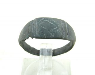 Authentic Medieval Viking Ring W/ Dragon Eye Motif - Wearable - J269