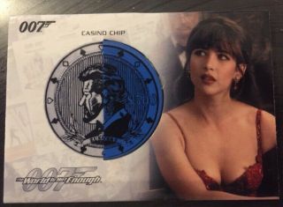 James Bond Complete World Is Not Enough Rare Casino Chip Relic Card Rc13