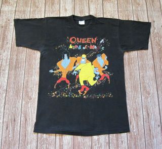 Queen : A Kind Of Magic Vintage 1986 Concert Tour T - Shirt Freddie Mercury