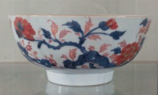 Large Kangxi Period Imari Porcelain Punch Bowl with Bird & Butterfly Provenance 3