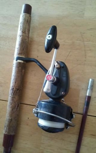 Vintage Garcia Mitchell 510 Fishing Conolon Rod And Reel