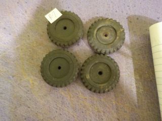 Vintage Tonka Ford Truck Set Of 4 Solid Rubber Tires