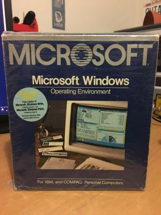 Microsoft Windows 1.  0 Vintage Part No.  050 - 050 - 004
