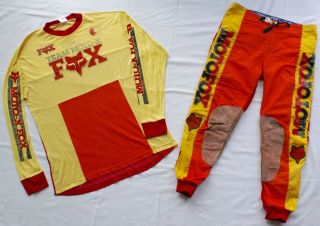 Vintage Motocross Fox Sz 36 Xl Jt Racing Dirtbike Supercross Moto X Fox Racing