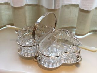 ANTIQUE HUKIN AND HEATH SILVER PLATED AND GLASS BUTTER DISH 2