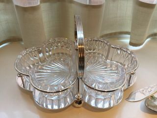 ANTIQUE HUKIN AND HEATH SILVER PLATED AND GLASS BUTTER DISH 3