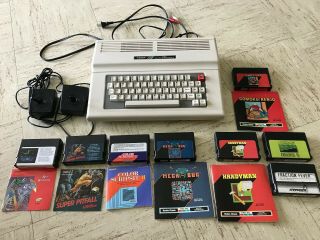 Vintage Tandy Color Computer 3 128k With Joysticks And 8 Programs