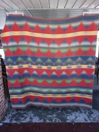 Vintage Native American Style Trade Blanket 6