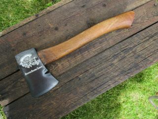 Vintage Buster Brown Shoes Hatchet Axe Embossed Refinished Head Display Only