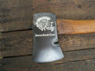 Vintage Buster Brown Shoes Hatchet Axe Embossed Refinished Head Display Only 2