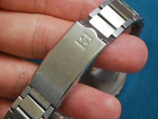 Vintage 1970s COMPU CHRON Stainless Steel Men ' s LED Watch 4