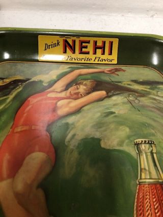 Rare Vintage “Drink Nehi In Your Favorite Flavor” Soda Advertising Tray 4