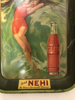Rare Vintage “Drink Nehi In Your Favorite Flavor” Soda Advertising Tray 5