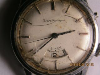 Vintage Men ' s Girard Perregaux Alarm watch for parts/repair 270 2